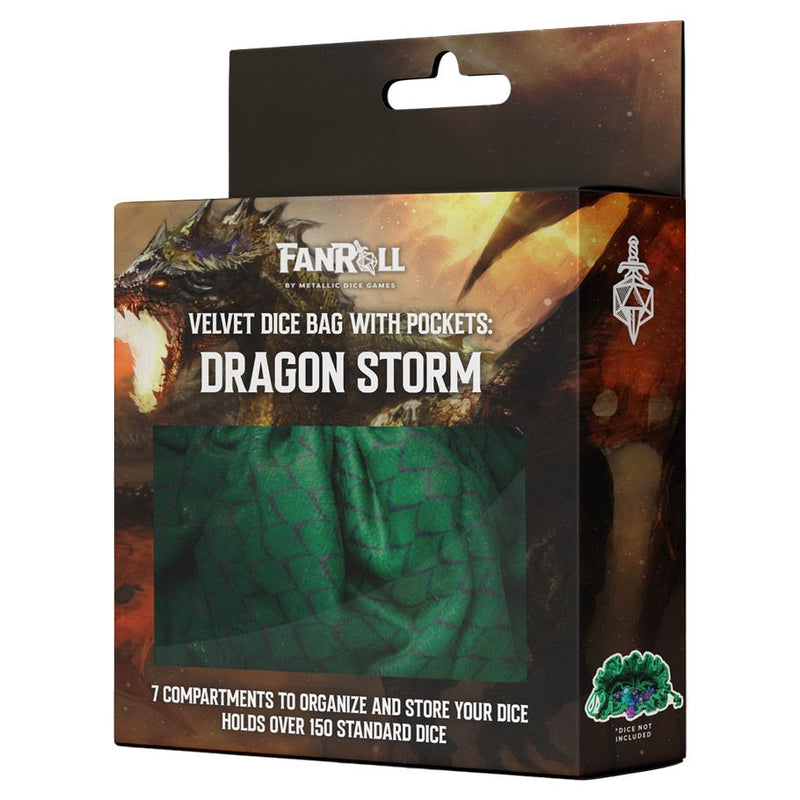 Dice: Dragon Storm - Green Dragon Scales Dice Bag