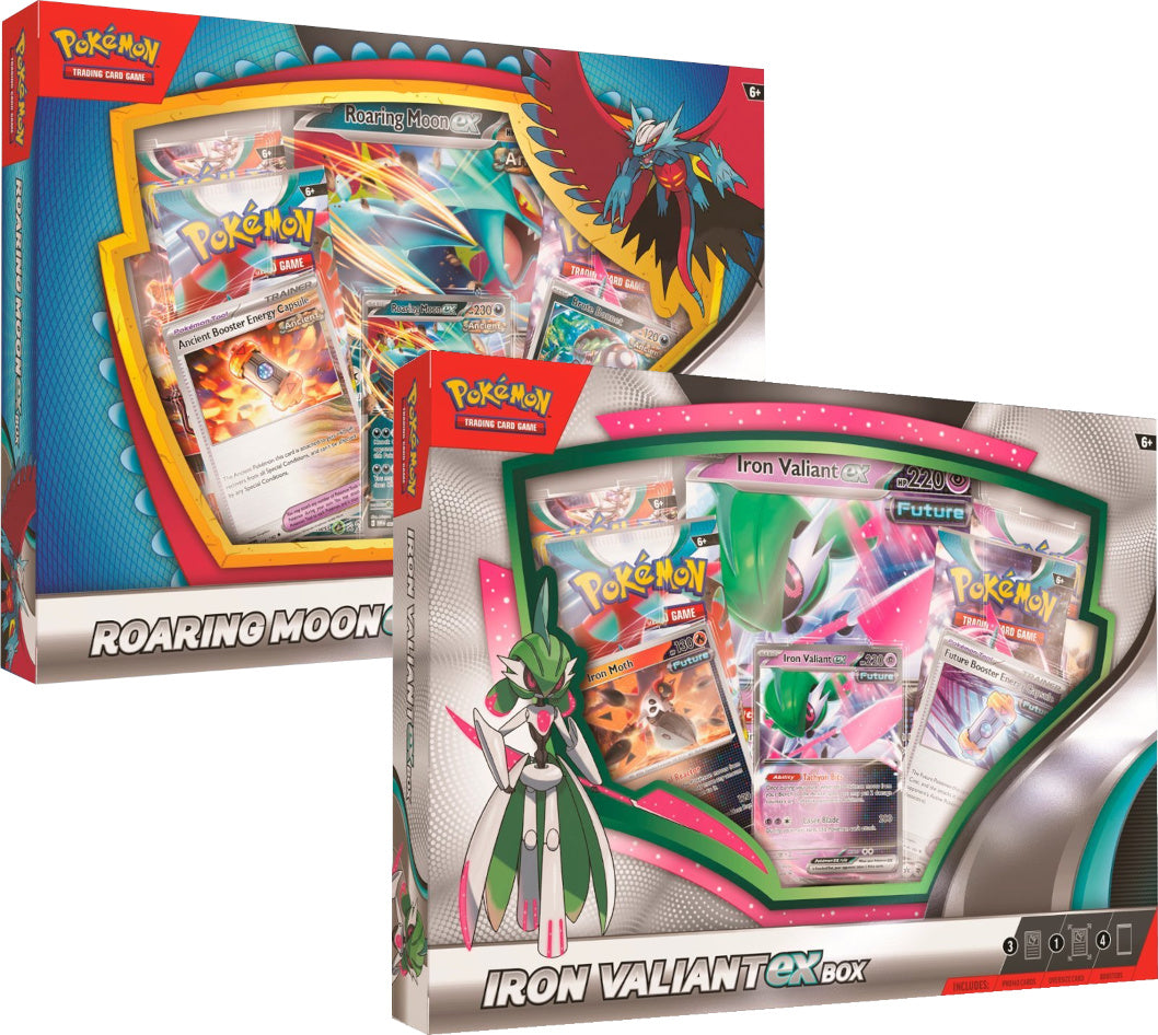 TCG: Pokemon - Roaring Moon ex/Iron Valiant ex Box TCG: Pokemon - Roaring Moon ex/Iron Valiant ex Box