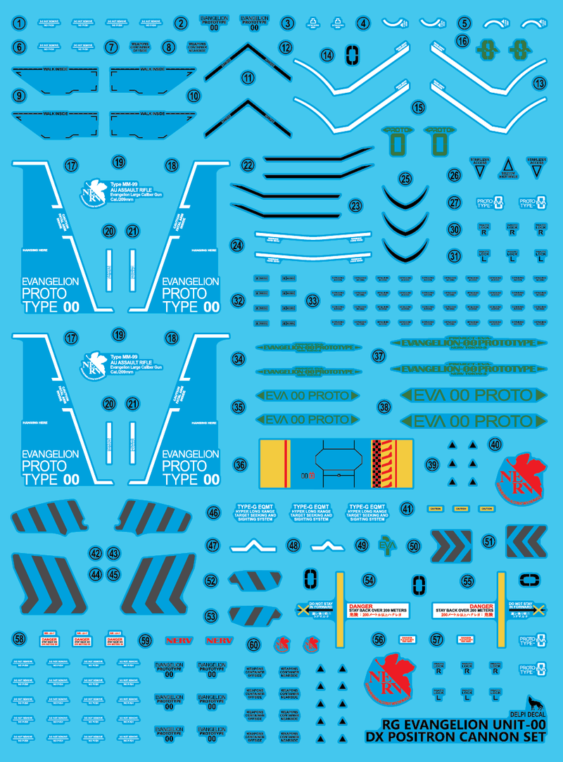 Delpi: Evangelion Unit-00 DX RG 1/144 Waterslides