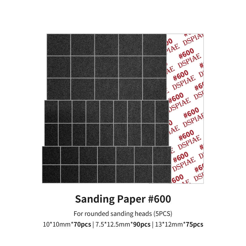 Supplies: Dspiae Sanding Paper for Electric Sanding Pen (Curved Head)
