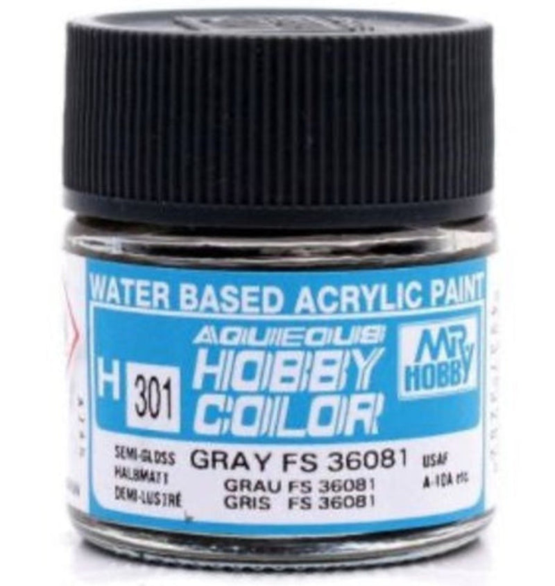 Supplies: Mr. Color Aqueous H301  Gray FS36081 (Semi-Gloss Gray) 10ml