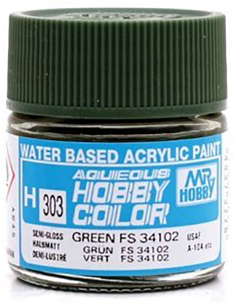Supplies: Mr. Color Aqueous H303  Green FS34102 (Semi-Gloss Green) 10ml