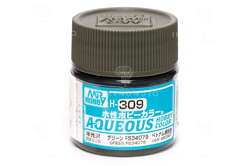Supplies: Mr. Color Aqueous H309 Green FS34079 (Semi-Gloss Green) 10ml