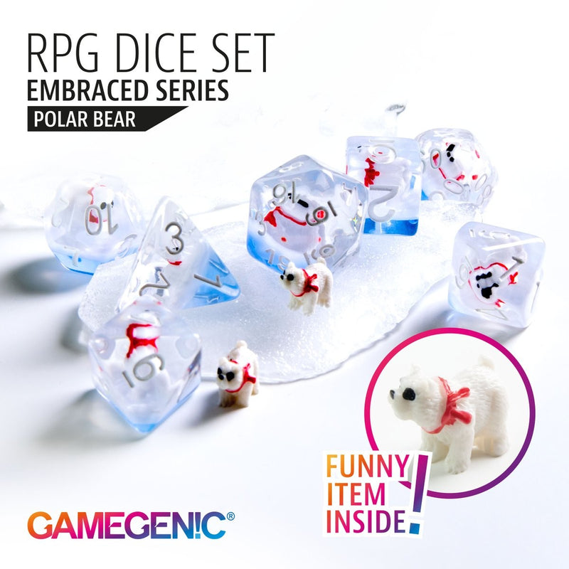 Dice: Embraced Series - Polar Bear RPG Dice Set