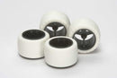 Mini 4WD: Jr. Small Diameter Carbon Wheels (White)