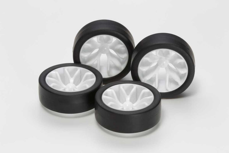Mini 4WD: Jr. Low Profile Tire/Wheel Set