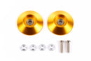 Mini 4WD: 95583 Jr. HG 19mm Tapered Aluminum Ball Race Rollers (Gold)