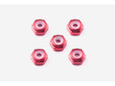 Mini 4WD: Jr. 2mm Lock Nut Red