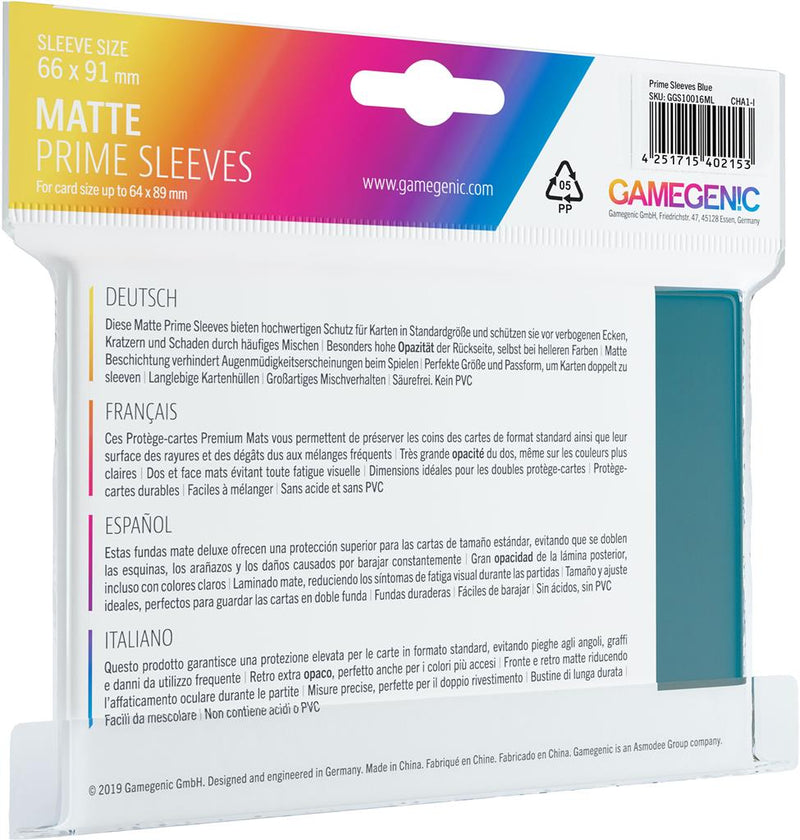 TCG: Gamegenic Prime Sleeves - Blue (100 ct.)