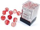 Dice: Nebula 12mm D6 Red/Silver Luminary (36 ct.)