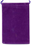 Dice: Purple Velour Dice Pouch (large)