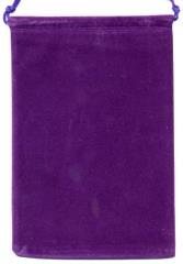 Dice: Purple Velour Dice Pouch (large)