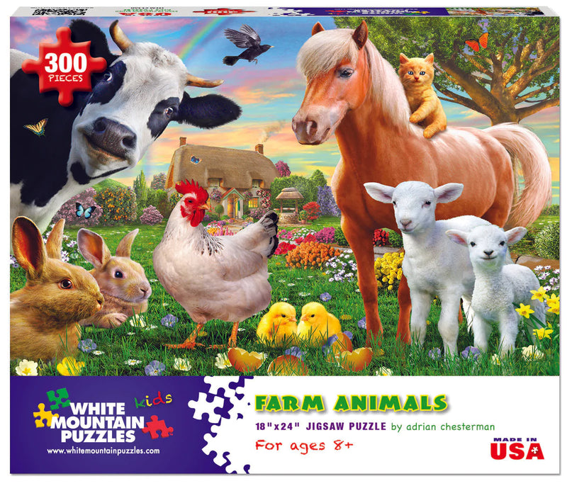 Puzzle: White Mountain - Farm Animals (300 pc.)