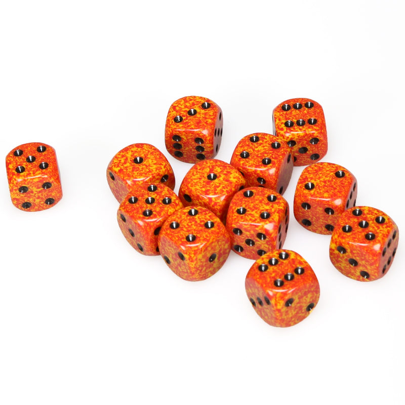 Dice: Speckled 16mm D6 Fire (12ct.)