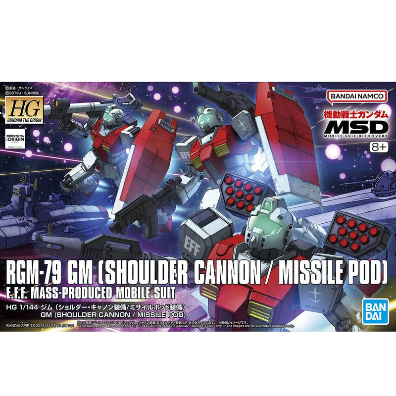 Gundam HGGTO: GM (Shoulder Cannon Equipped/Missile Pod Equipped) 1/144