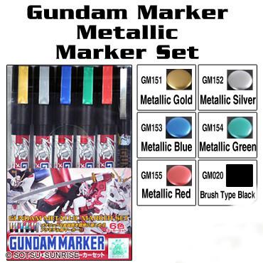 Supplies: Gundam Marker Set Metallic GMS121