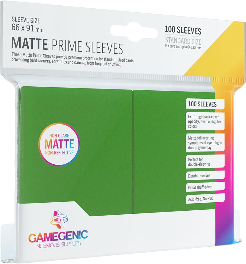 TCG: Gamegenic Prime Sleeves - Green (100 ct.)
