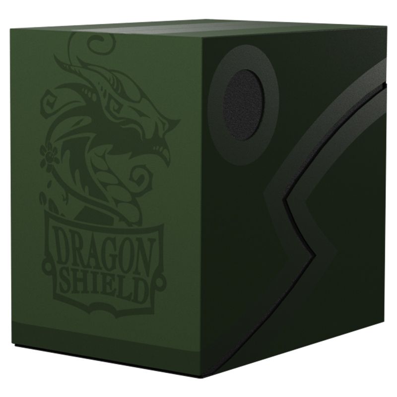 TCG: Dragon Shield - Deck Box Double Shell (Forest Green/Black)