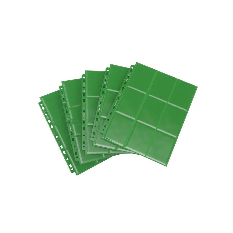 TCG: Gamegenic Sideloading 18-Pocket Page GREEN (10 pack)