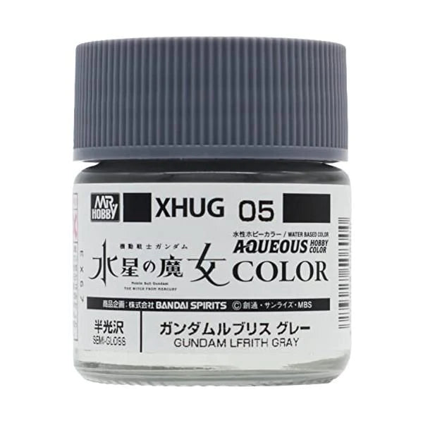 Supplies: Mr. Color Aqueous XHUG05 Gundam Lfrith Gray 10ml