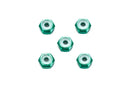 Mini 4WD: Jr. 95424 2mm Aluminum Lock Nut (Green)