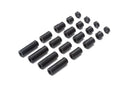 Mini 4WD: Jr. LW Plastic Spacer Set (Black)