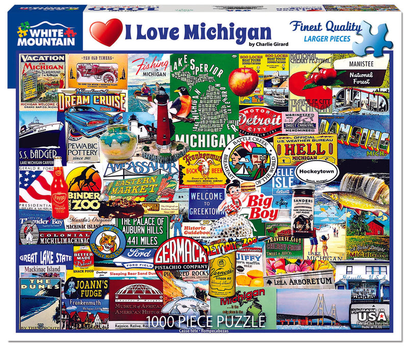 Puzzle: White Mountain - I Love Michigan (1000 pc.)