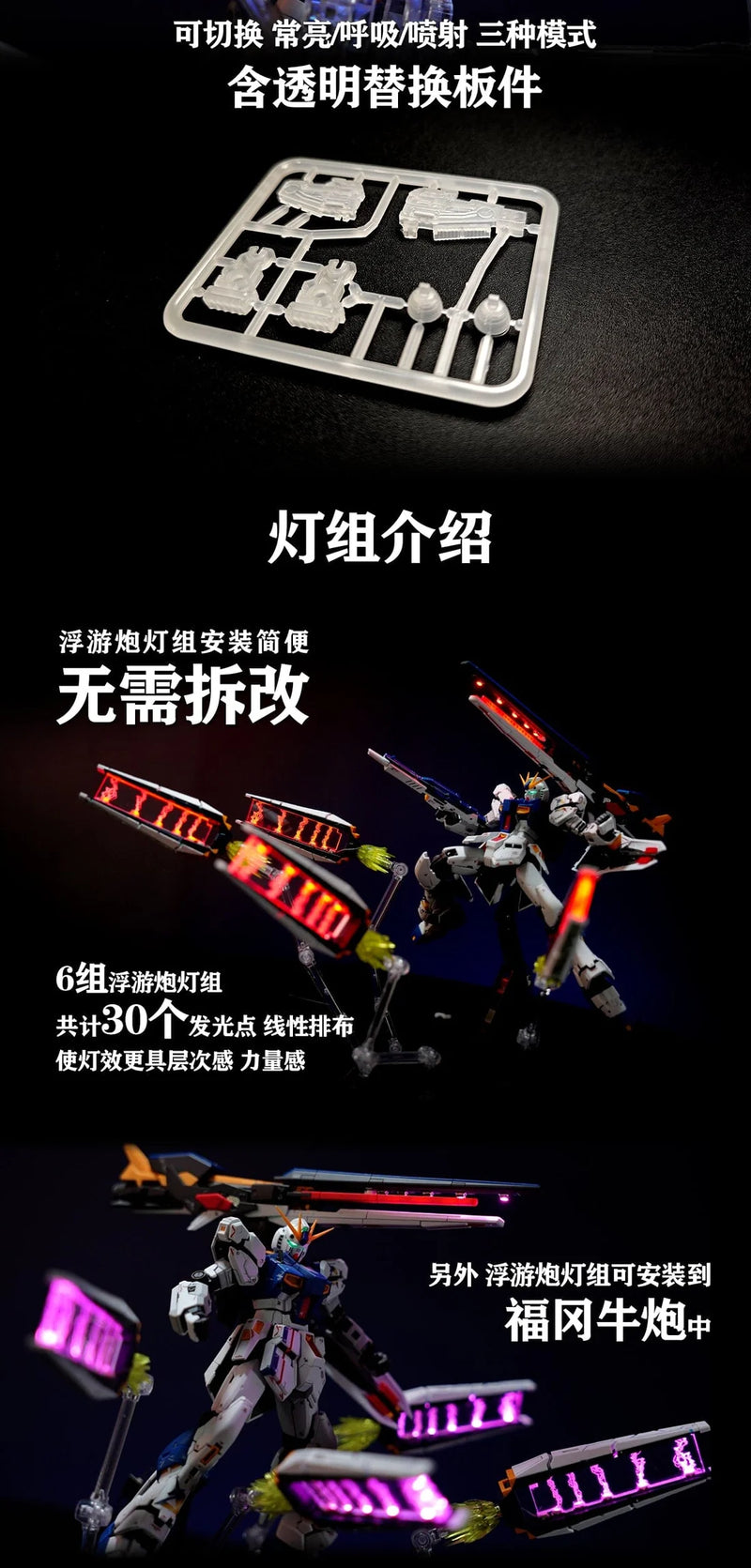 Accessories: Kosmos - LED Set for RG Nu Gundam