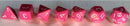 Dice: Opaque Polyhedral Pink/white 7-Die Set