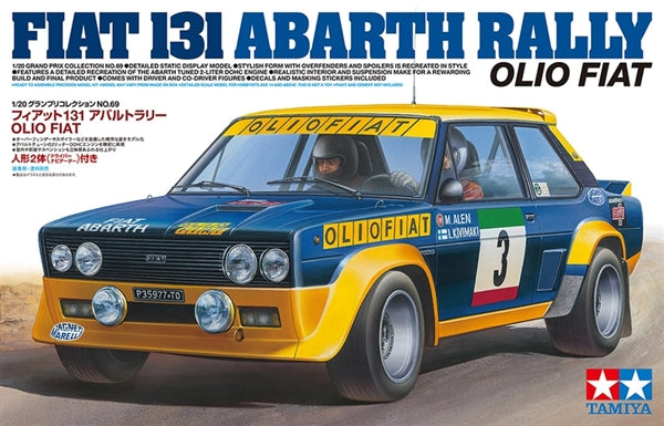 Tamiya: Fiat 131 Abarth Rally Olio Fiat 1/20