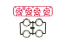 Mini 4WD: Jr. Low Profile Tire 5 Spoke (Pink)