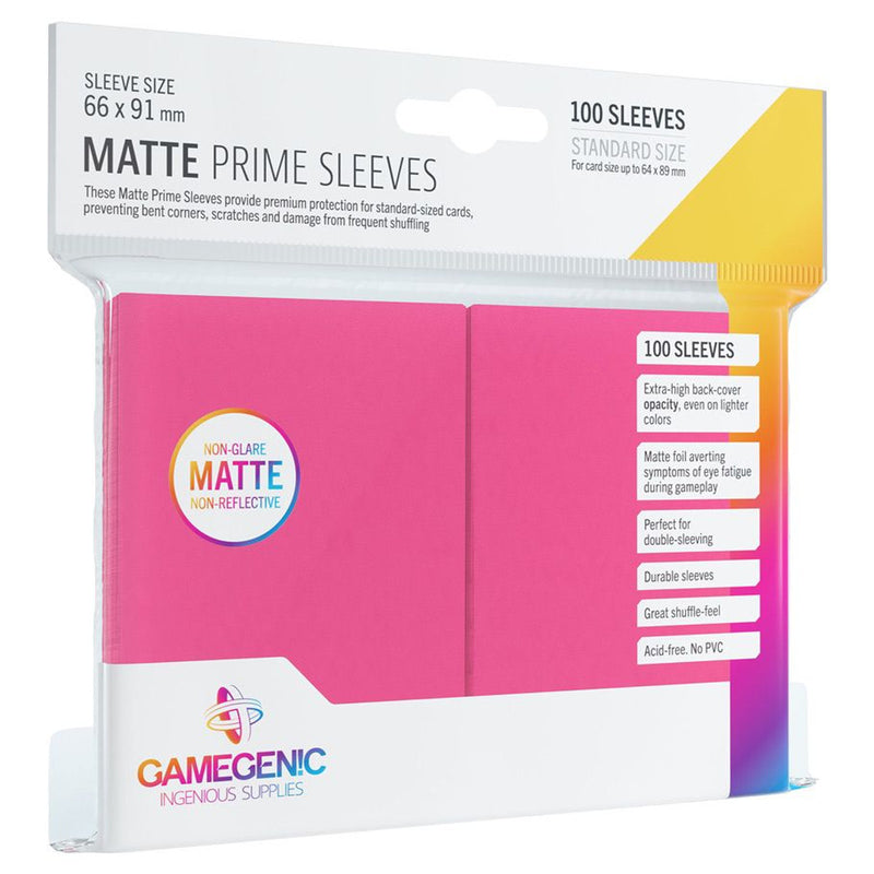 TCG: Gamegenic Prime Sleeves - Matte Pink (100 ct.)