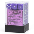 Dice: Opaque 12mm D6 Purple/White (36 ct.)