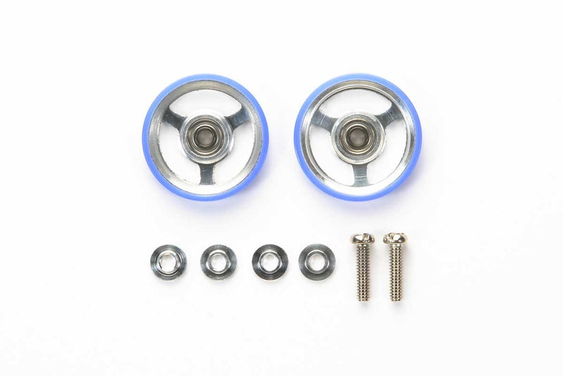 Mini 4WD: 17mm Aluminum Roller (Plastic Ring)