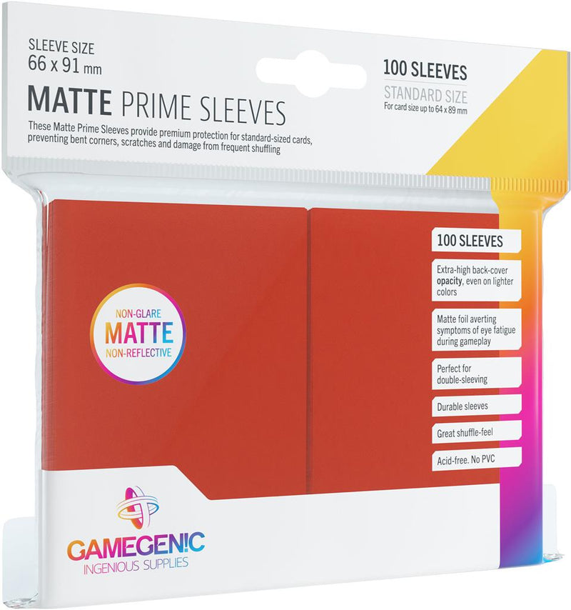 TCG: Gamegenic DP Prime Matte Red (100 ct.)