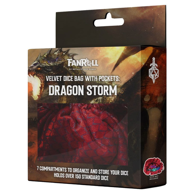 Dice: Dragon Storm - Red Dragon Scales Dice Bag