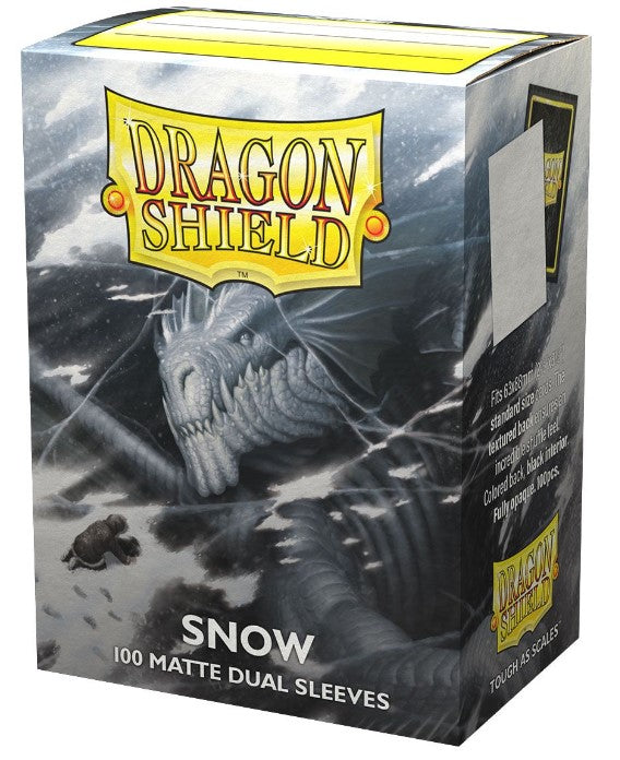 TCG: Dragon Shield Standard Matte Dual Snow (100ct.)