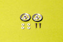 Mini 4WD: 15161 Jr. 17mm Aluminum Ball Race Rollers (3 Spoke Type)