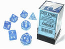 Dice: Borealis Polyhedral Sky Blue/White Luminary