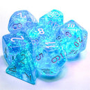 Dice: Borealis Polyhedral Sky Blue/White Luminary