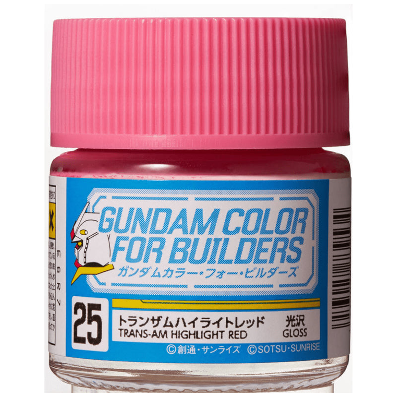 Supplies: GSI Gundam Color UG25 (Trans Am Highlight Red) 10ml