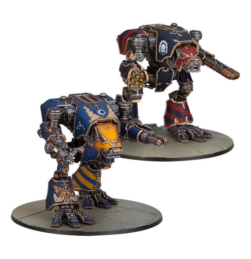 The Horus Heresy: Legions Imperialis - Warhound Titans with Ursus Claws and Melta Lances