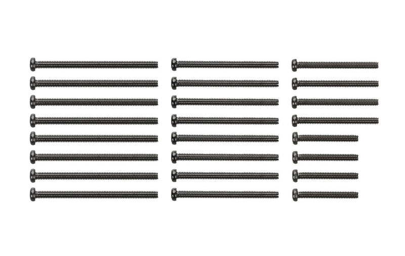 Mini 4WD: Jr. Stainless Steel Screw Set (Black)