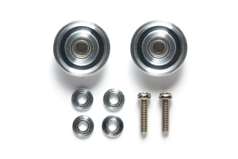 Mini 4WD: Jr. 13MM Tapered Aluminum Race Rollers