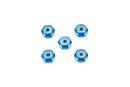 Mini 4WD: Jr. 2MM Aluminum Lock Nut (Blue)