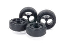Mini 4WD: Jr. 15541 24Mm Tires/Carbon Wheels