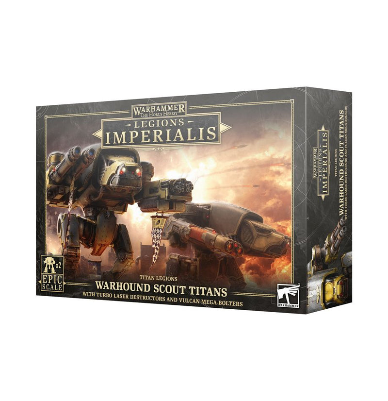 The Horus Heresy: Legions Imperialis - Warhound Scout Titans w/Turbo Laser Destructors and Vulcan Mega-Bolters