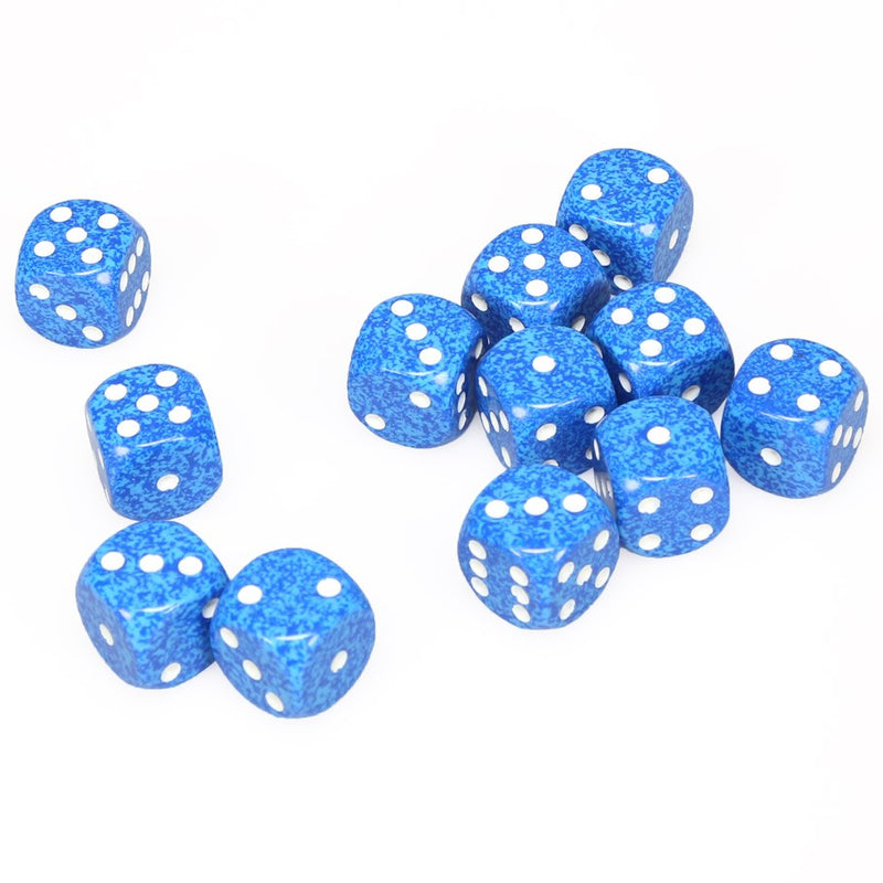Dice: Speckled 16mm D6 Water (12ct.)