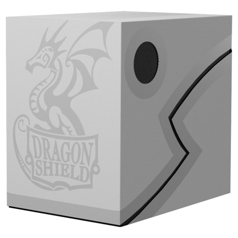 TCG: Dragon Shield - Deck Box Double Shell (Ashen White/Black)