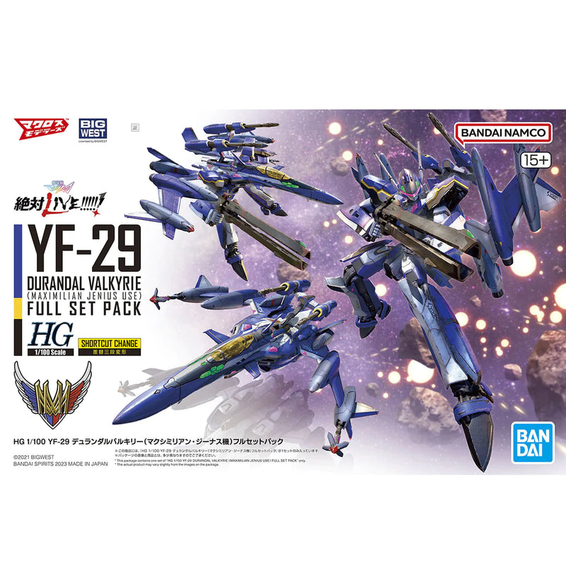 Macross: YF-29 Durandal Valkyrie (Maximilian Jenius Machine) Full Set 1/100